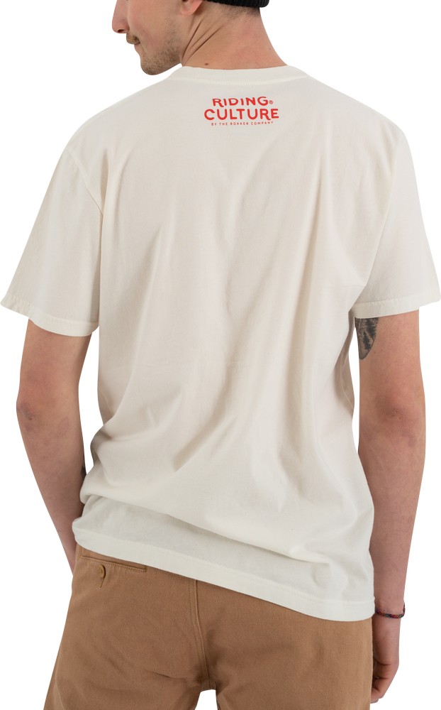 RidingCulturebyRokkerT-ShirtStripeDirtyWhite-S