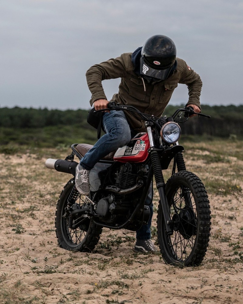 RidingCulturebyRokkerMotorradHoseTaperedSlimMenLightBlue-W29-L32