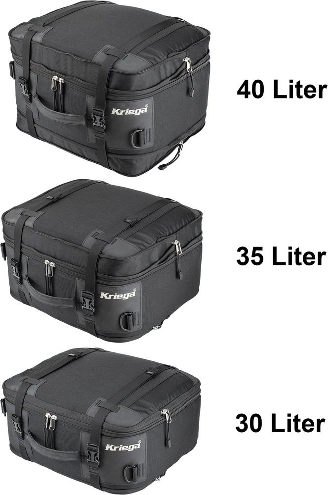 KriegaRucksackTravelBagKS-40frMotorradAluminiumKofferKR65055040