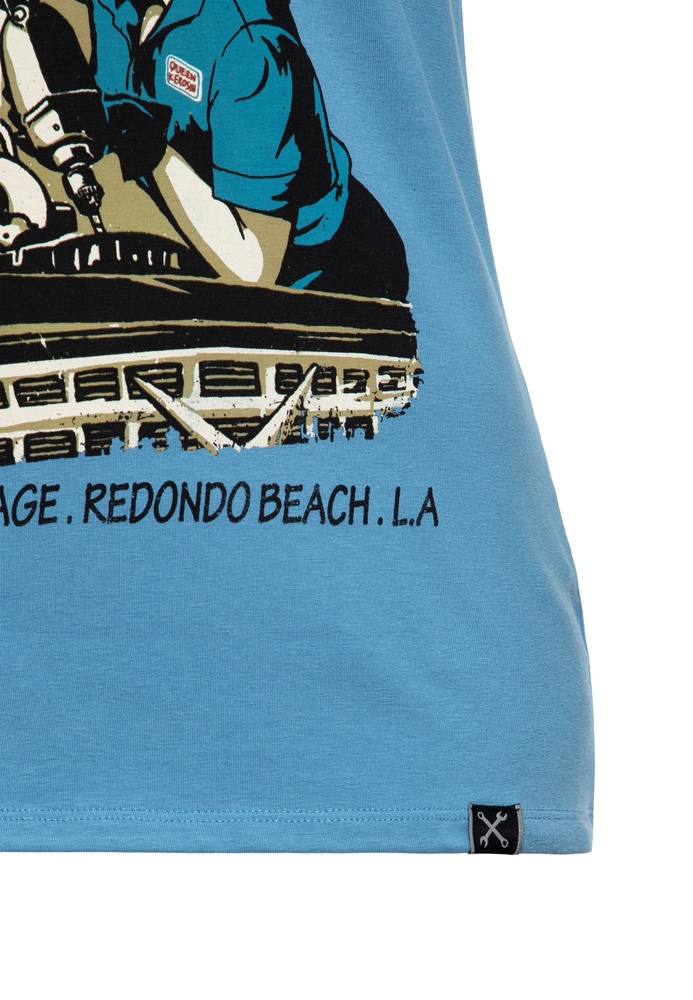 QueenKerosinDamenTShirt-TuneUpQK4195358075BlueHeaven-XS