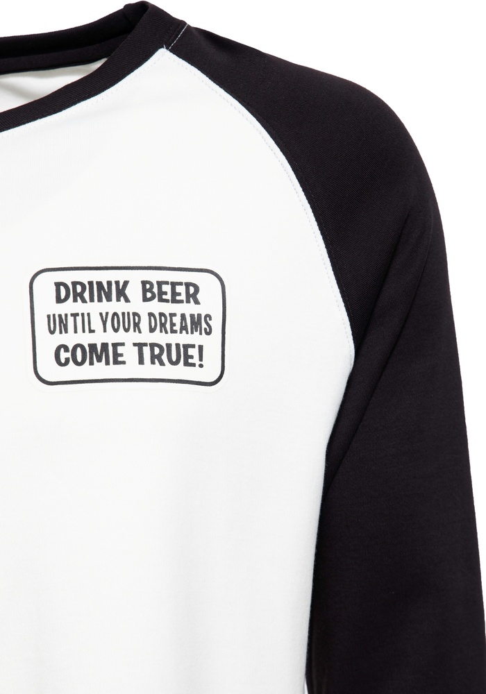 KingKerosinRaglanLongsleeveWithPrintBeerKKI32007AntiqueWhite-S