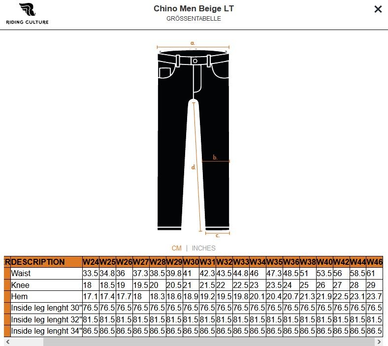 RidingCulturebyRokkerMotorradhoseChinoMenBeigeLT