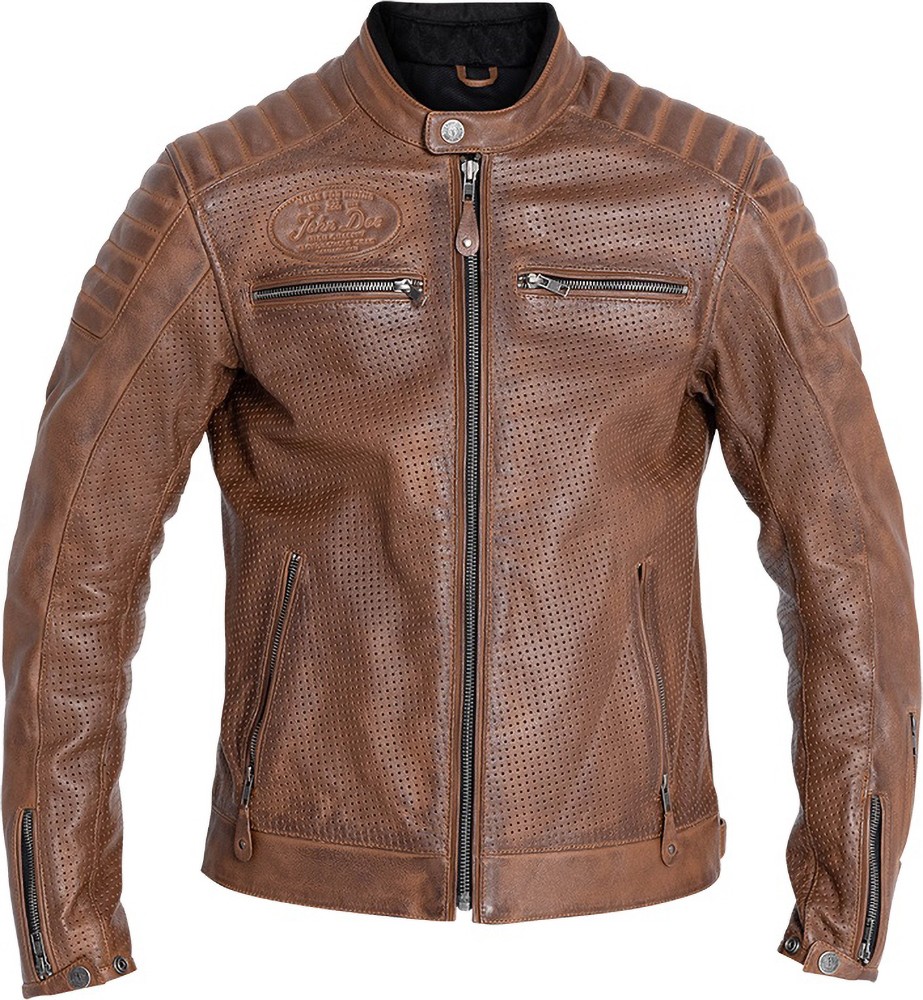 JohnDoeMotorradLederjackeLeatherJacketDrifterBrown