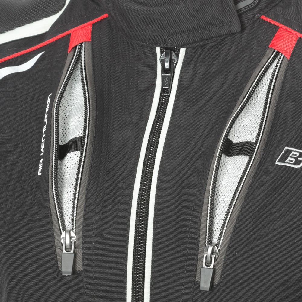 BseDamenMotorradTextiljackeLindaBU-11267SchwarzRot-34