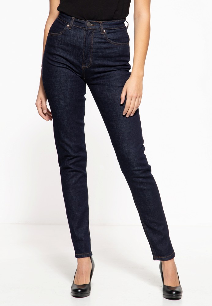 QueenKerosinDamenJeanshosemitKontrastStickerei