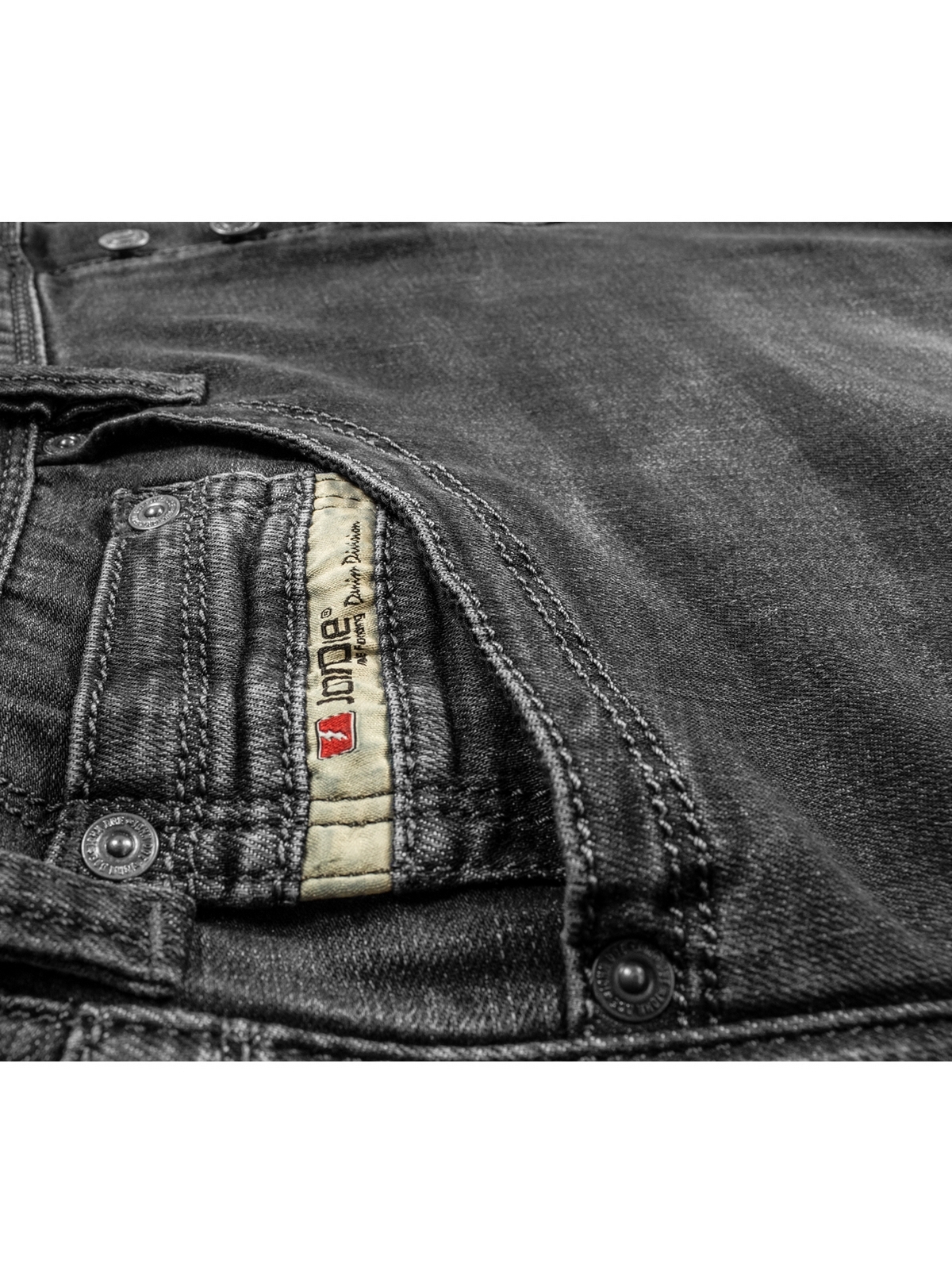 JohnDoeMotorradHoseJeansDenimKamikazeJeansBlack-W28-L32