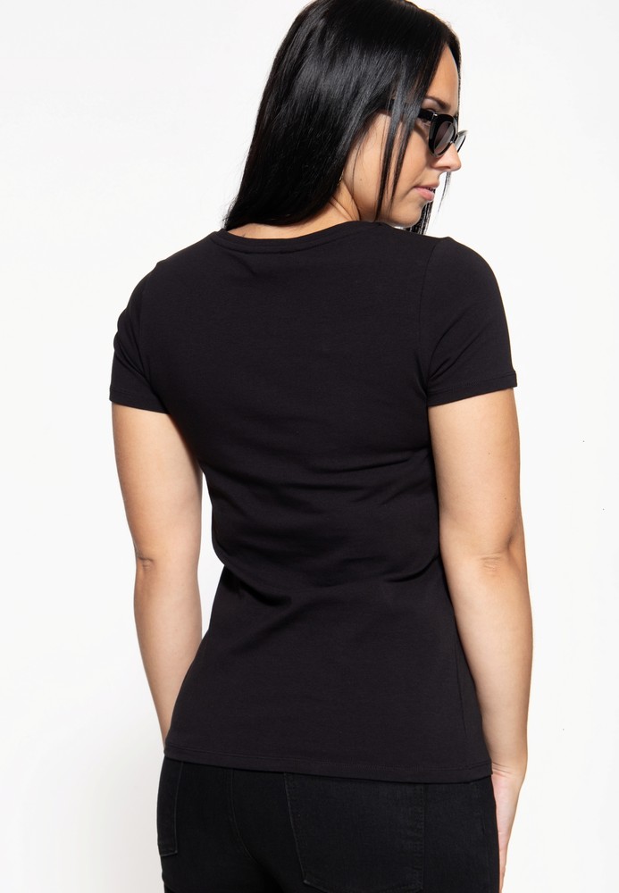 QueenKerosinBasicT-ShirtQKI11005Schwarz