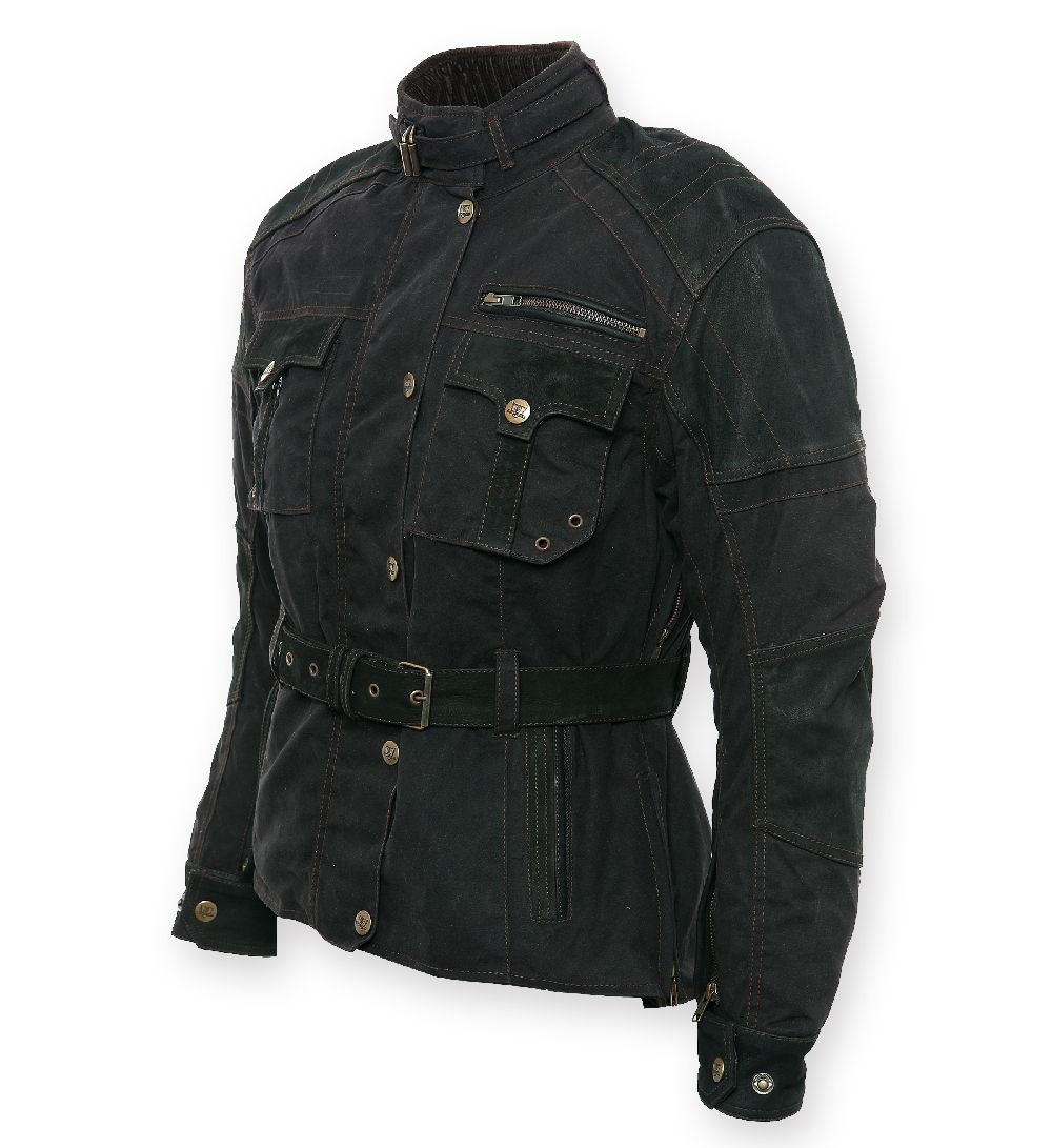 BoresDamenMotorradWachsjackeMonikaSchwarz