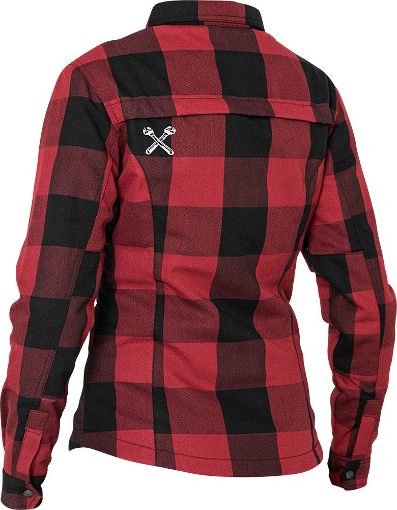 JohnDoeDamenMotorradHemdMotoshirtWomenBlackRed