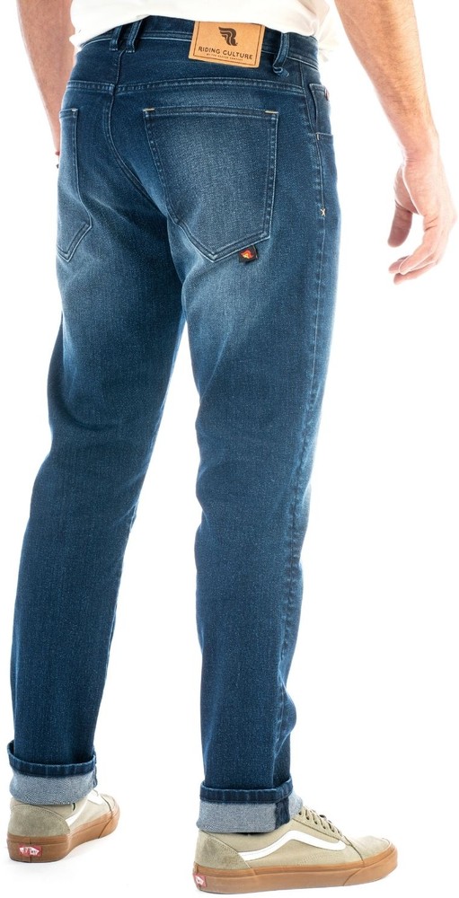 RidingCulturebyRokkerMotorradHoseTaperedSlimMenBlue