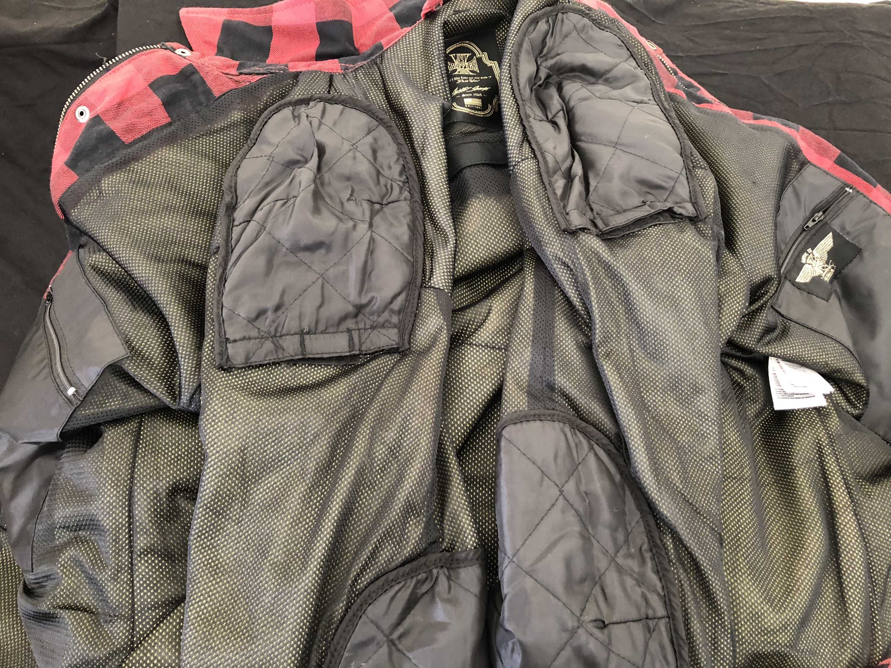 WCCWestCoastChoppersMotorradHemdDominatorLumberjackRed