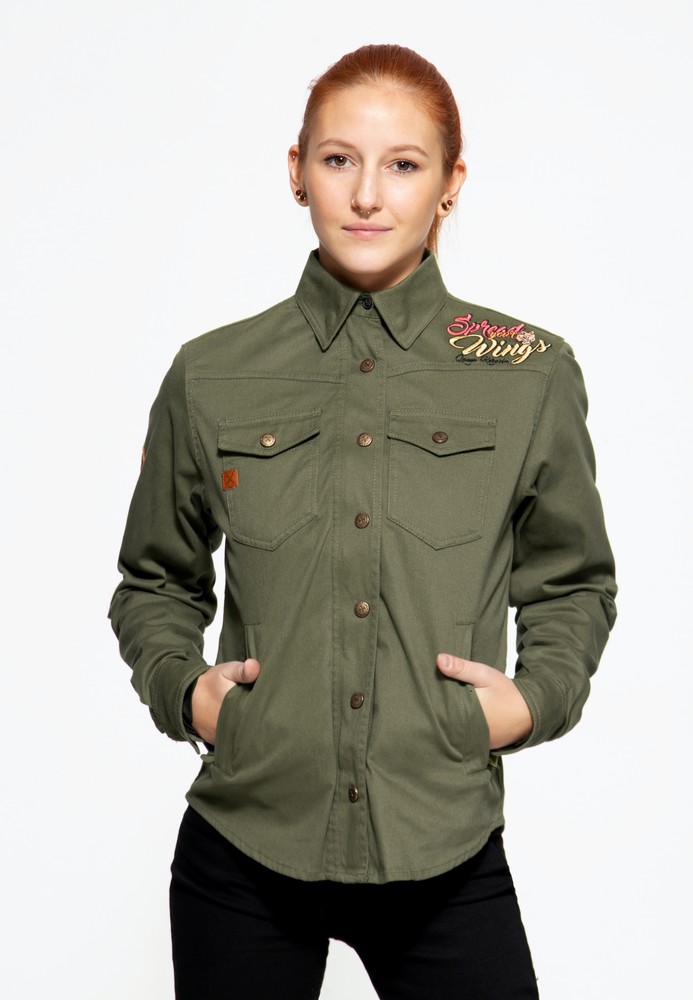 QueenKerosinOutdoorFunktionshemdQKI110012Olivgrn