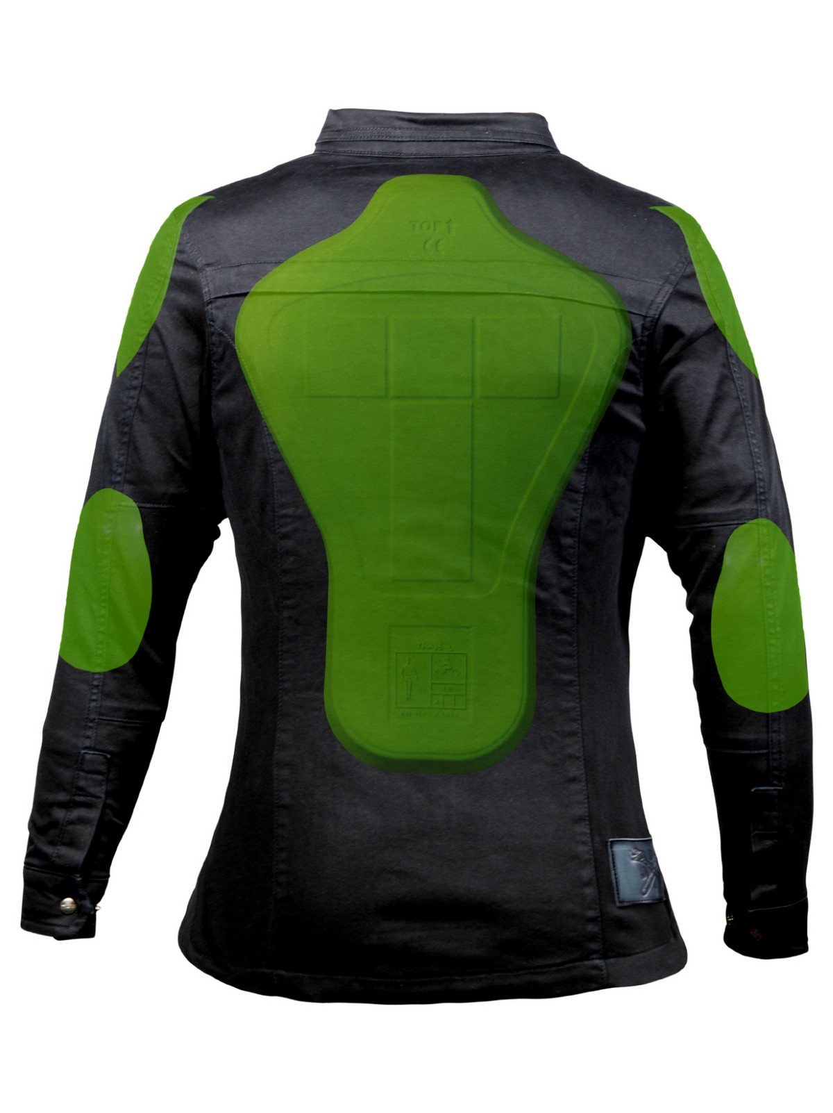 JohnDoeMotorradFemaleMotoshirtWomenBlack-L