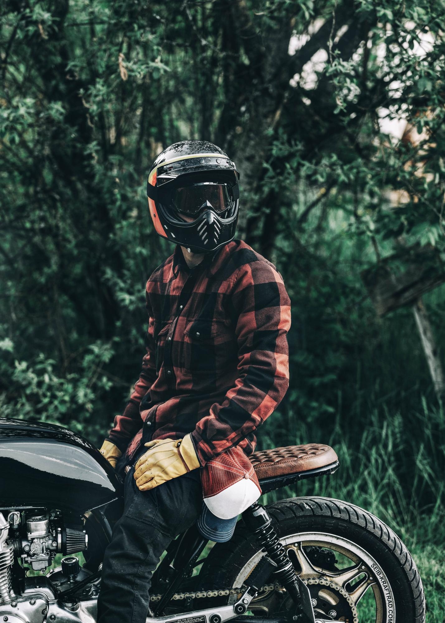 JohnDoeMotorradHemdLumberjackShirtRed-L