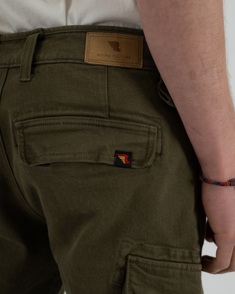 RidingCulturebyRokkerMotorradHoseCargoMenOlive