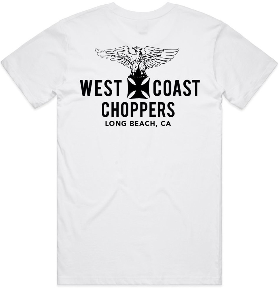 WCCWestCoastChoppersT-ShirtEagleTee-White-XL