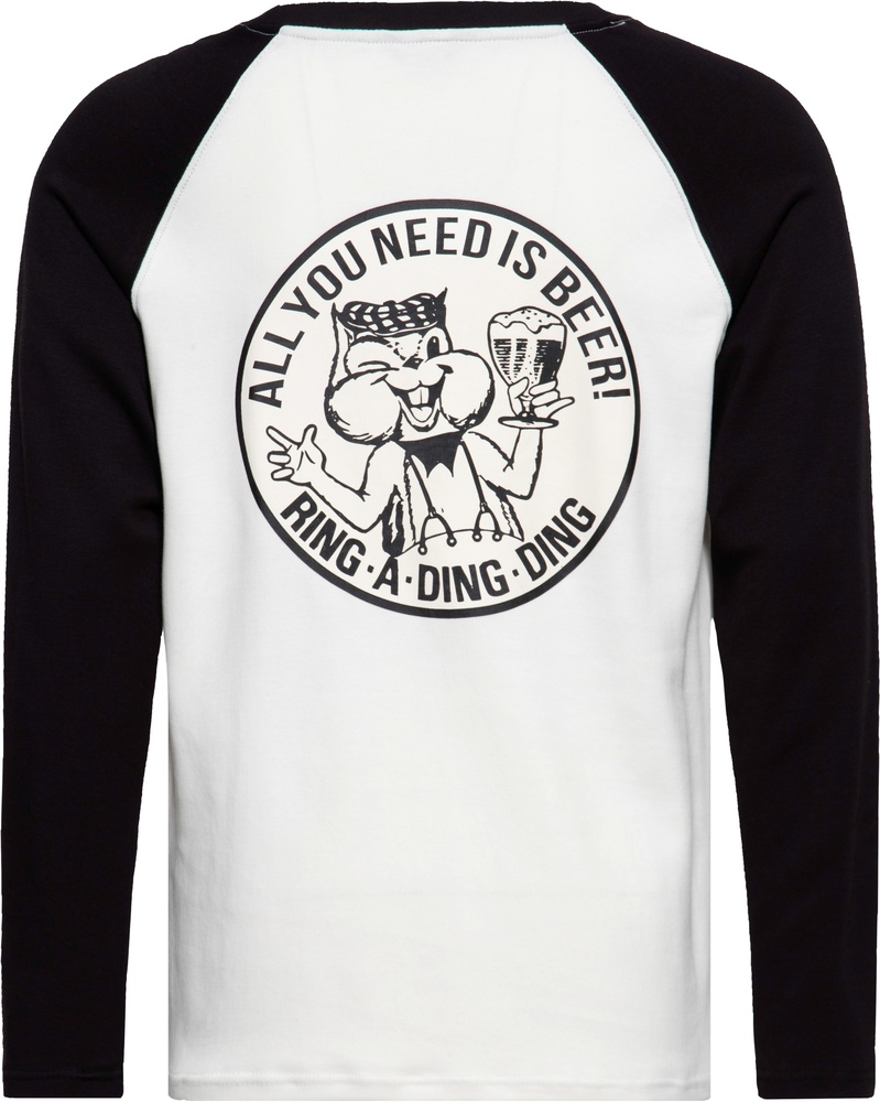KingKerosinRaglanLongsleeveWithPrintBeerKKI32007AntiqueWhite-S
