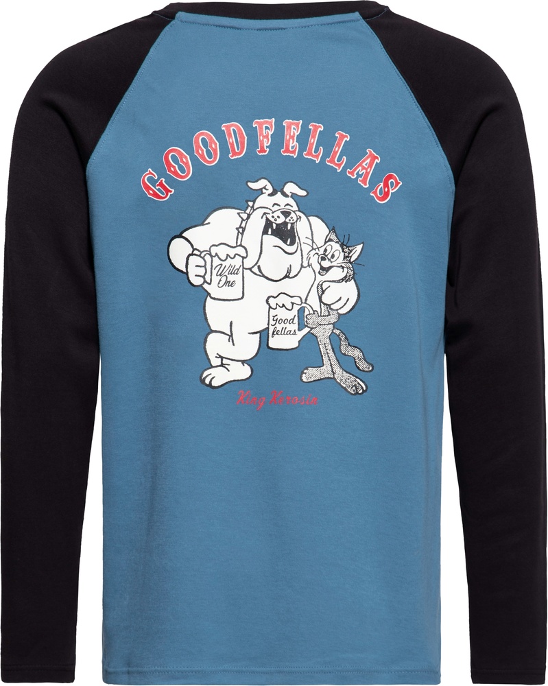 KingKerosinRaglanLongsleeveWithPrintGoodsfellasKKI32006SmokeBlue-S