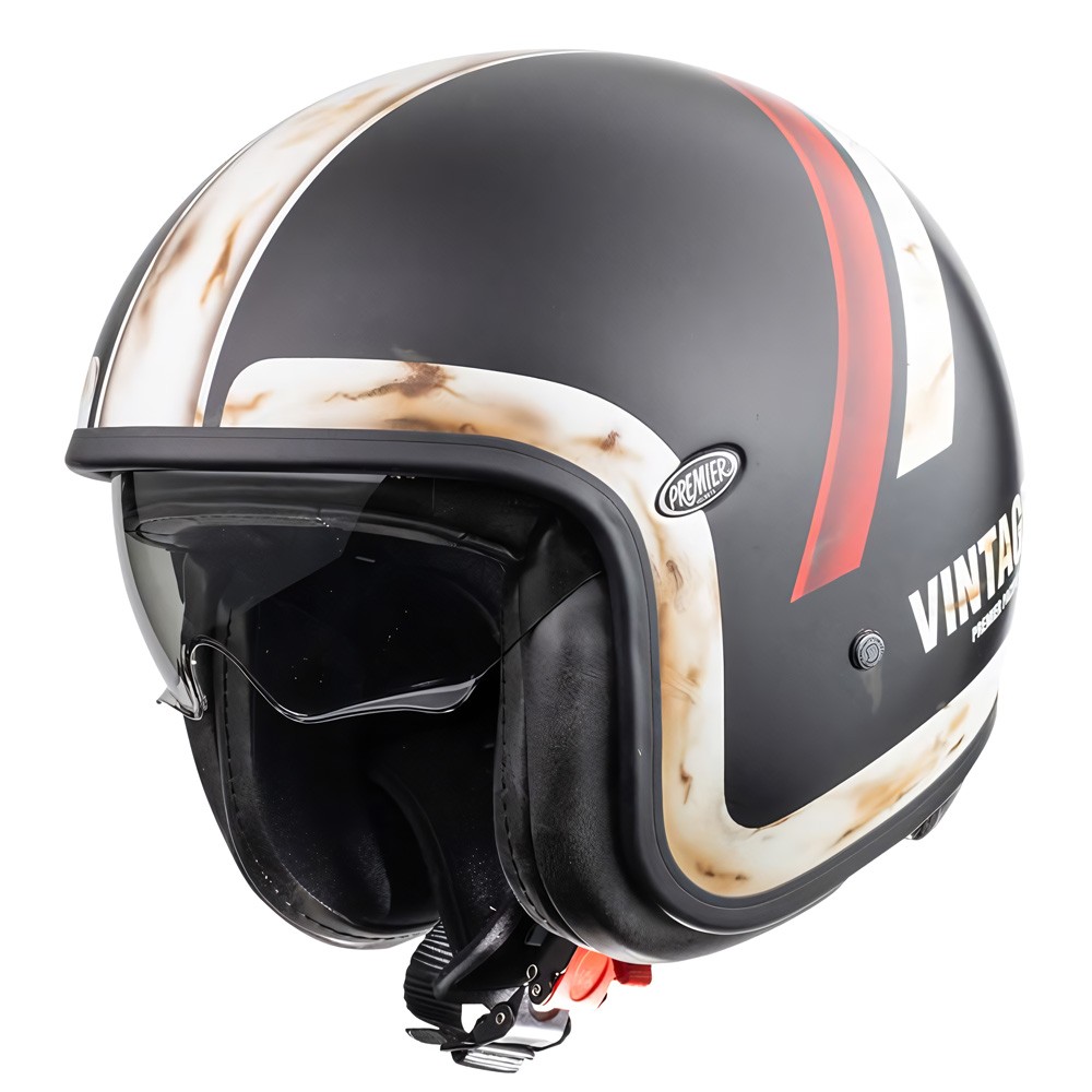 PremierRetroJethelmVintageEvoDO92OSBMBlackWhiteMatt