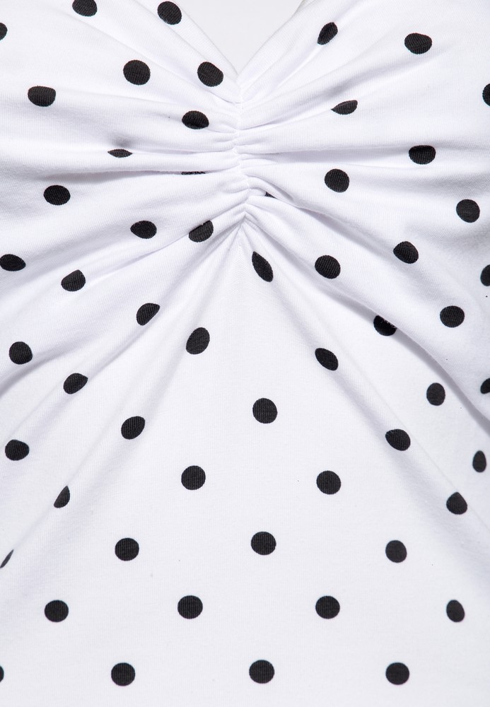 QueenKerosinT-ShirtmitPolka-DotsQKU21027Wei