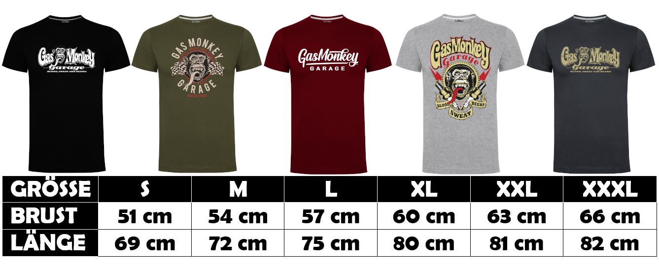 GasMonkeyGarageT-ShirtSparkplugsBlack