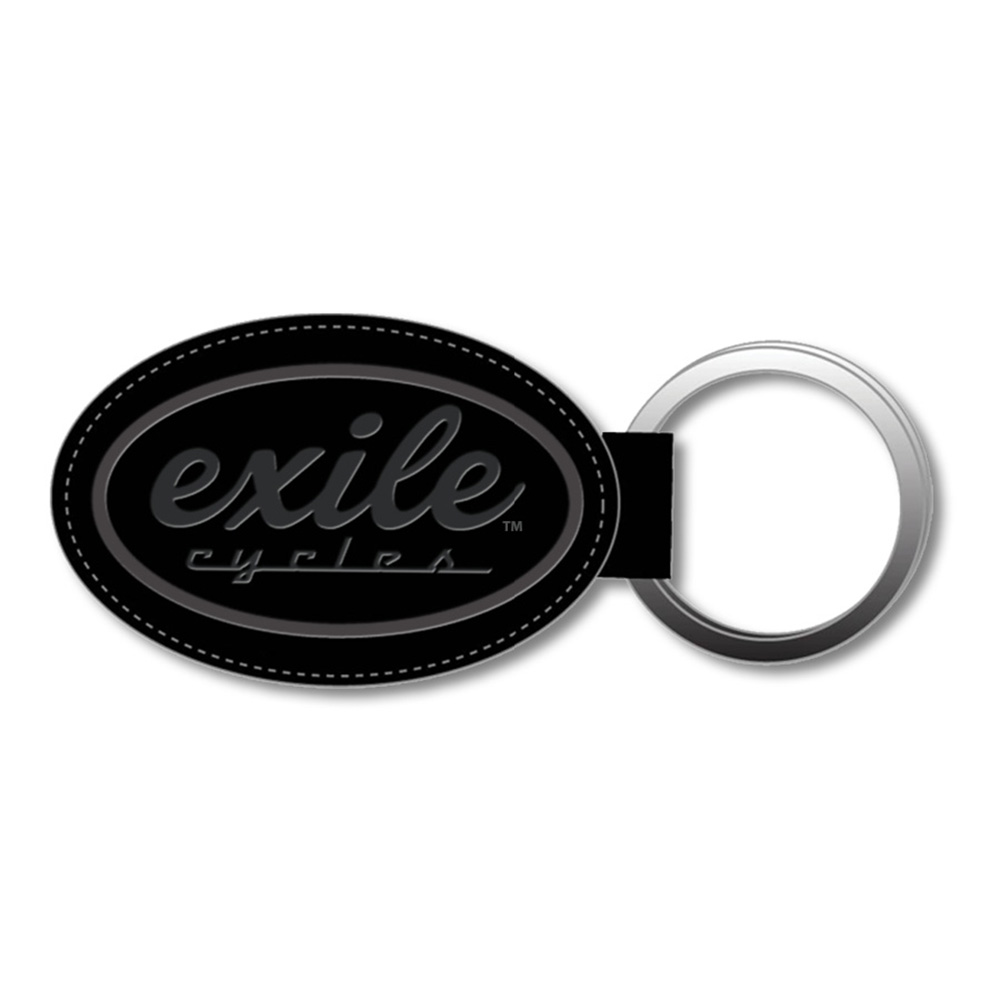 ExileSchlsselanhngerLeatherSingleSidedOvalKeyRing
