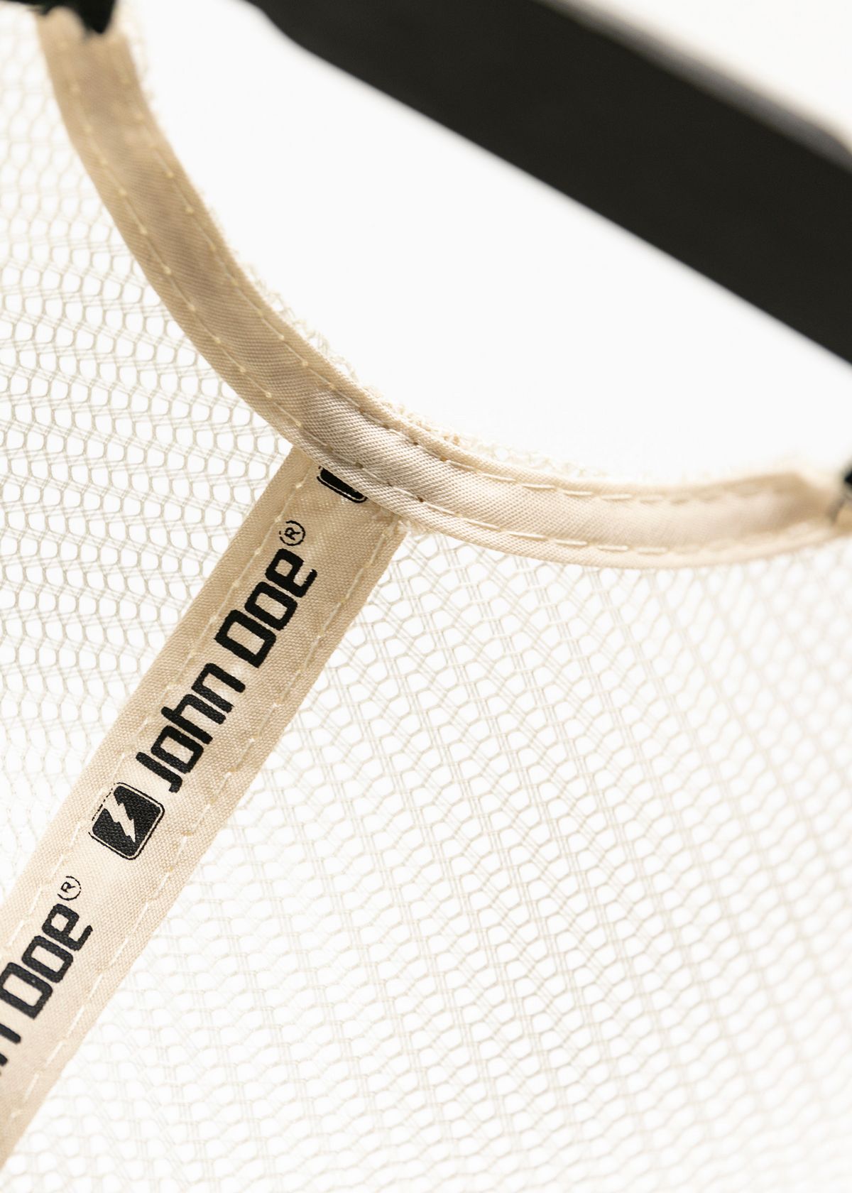 JohnDoeCapTruckerHatBlackWhite