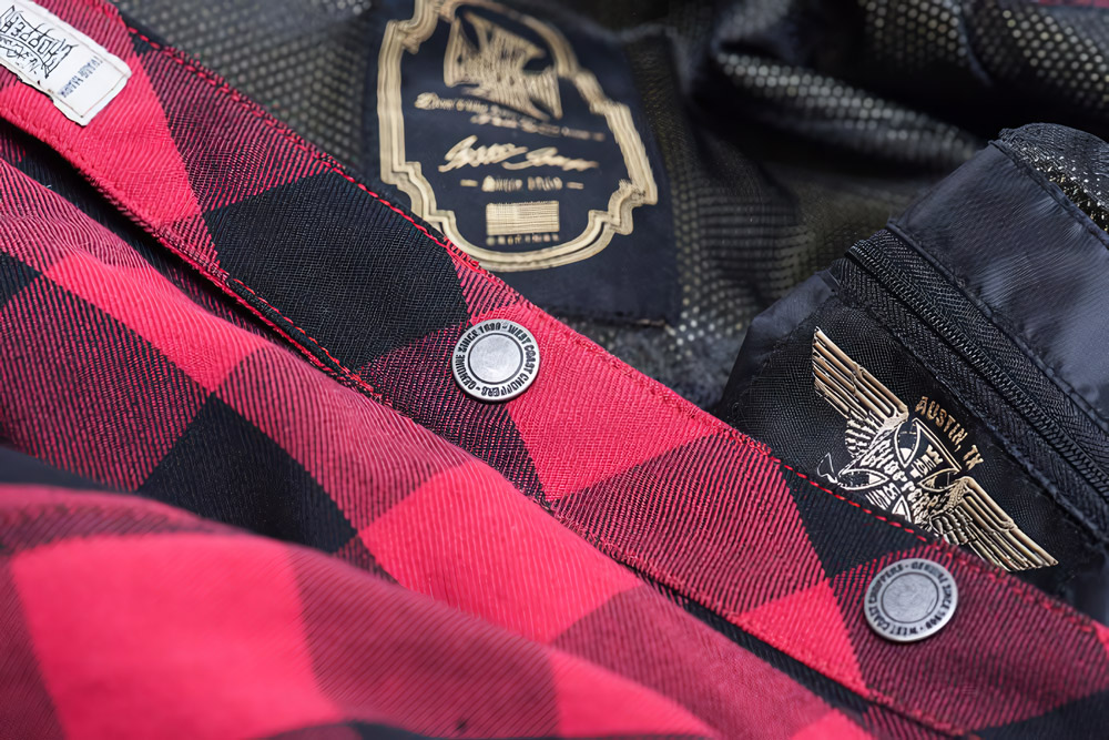 WCCWestCoastChoppersMotorradHemdDominatorLumberjackRed