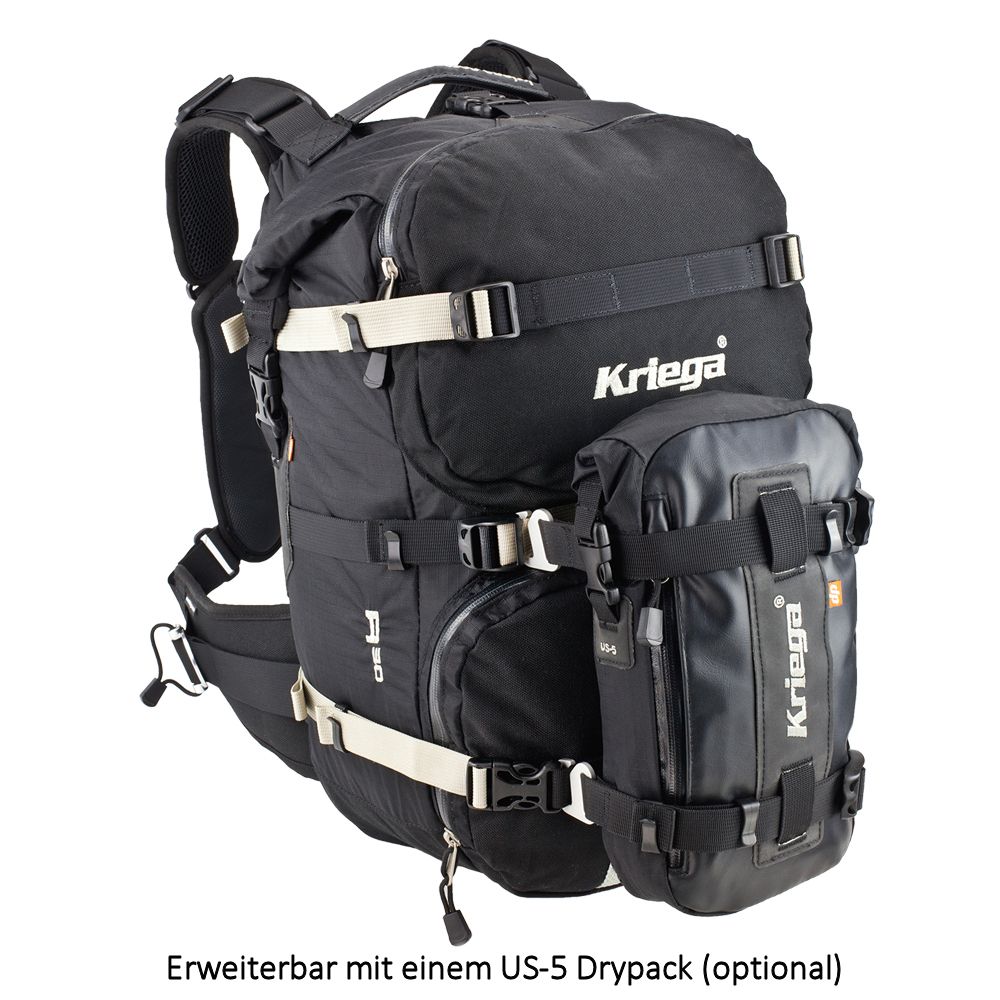 KriegaTascheR30RucksackBlack