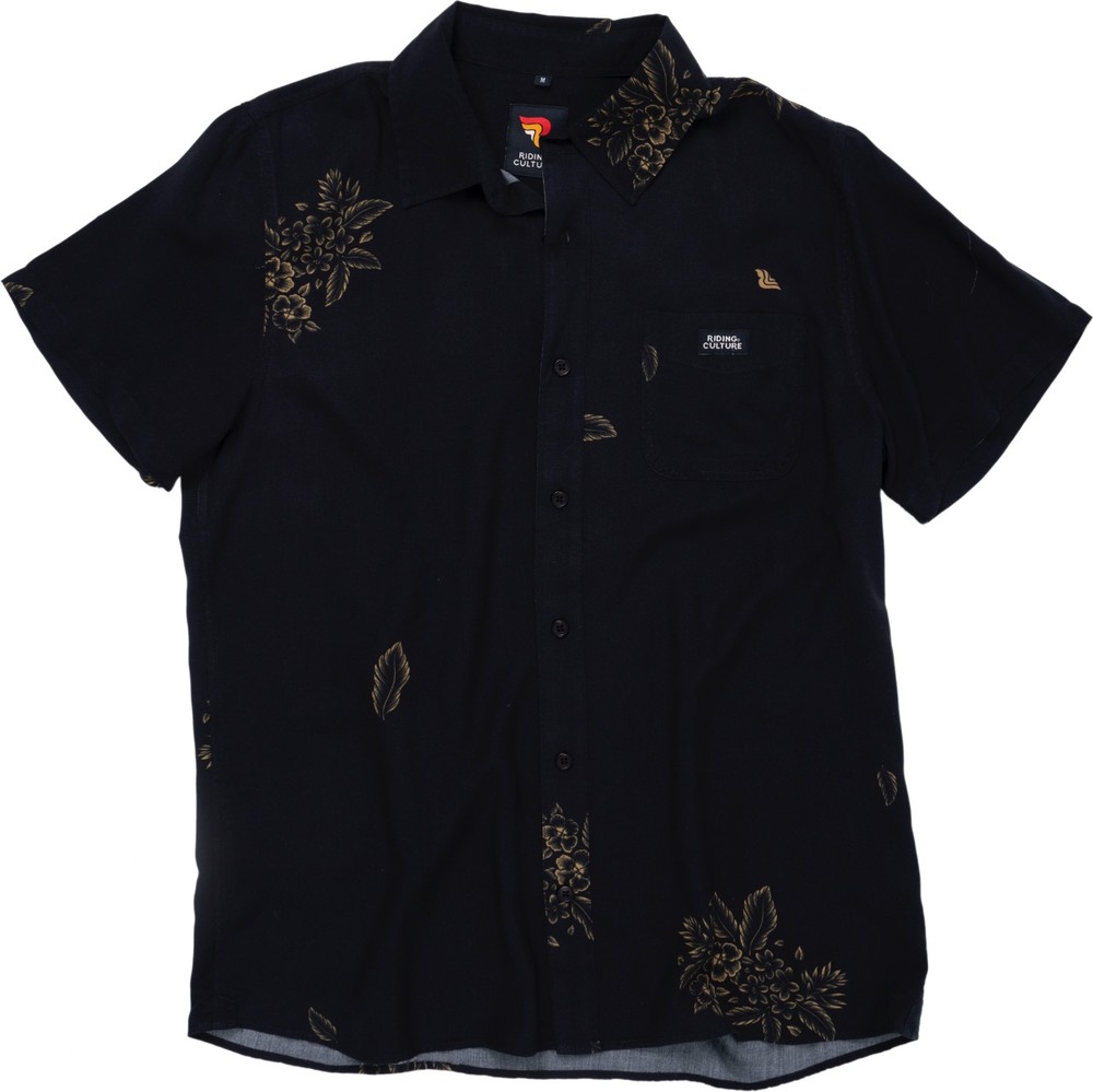 RidingCulturebyRokkerHawaiHemdKapaluaBlack