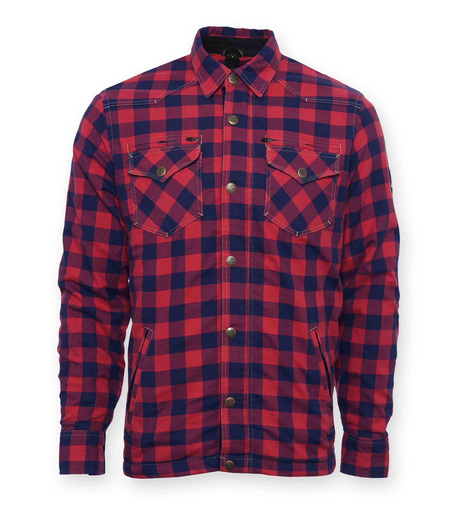 BoresLumberjackPremiumJackeHemdinHolzfllerOptikRedBlue-9XL