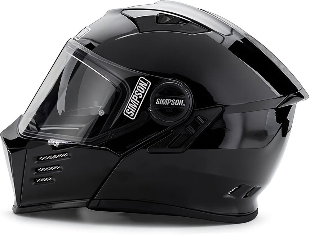 SimpsonMotorradKlapphelmHelmetEce2206Darksome18610BlackMetal-XS