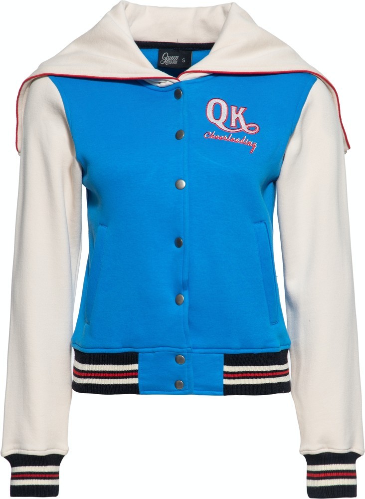 QueenKerosinDamenWonderWomanCollegeSweatjackeOffwhite-3XL