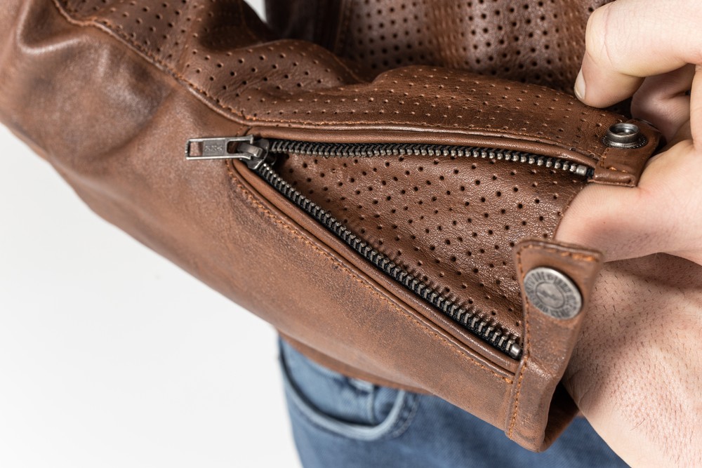 JohnDoeMotorradLederjackeLeatherJacketStormTobacco-XXL