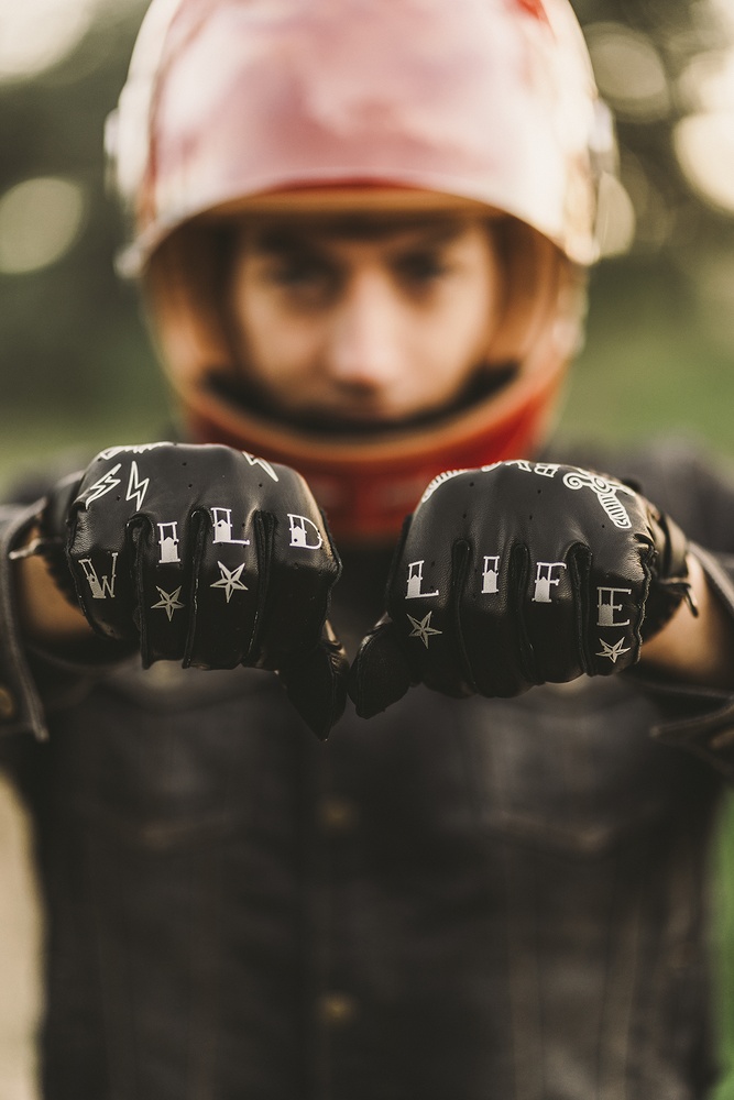 ByCityMotorradHandschuheSecondSkinTattooGlovesBYC0098