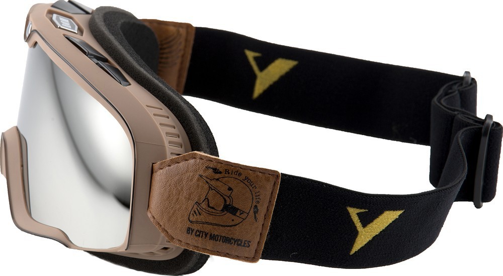 ByCityMotorradbrilleGogglesBrown