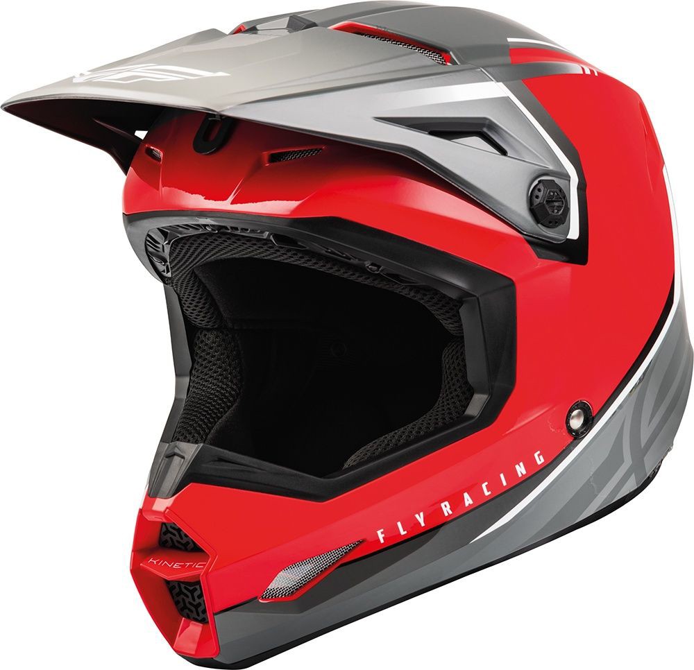 FlyRacingKinderOffroadHelmHelmetEceKinetic70004VisionRed-Grey-YS