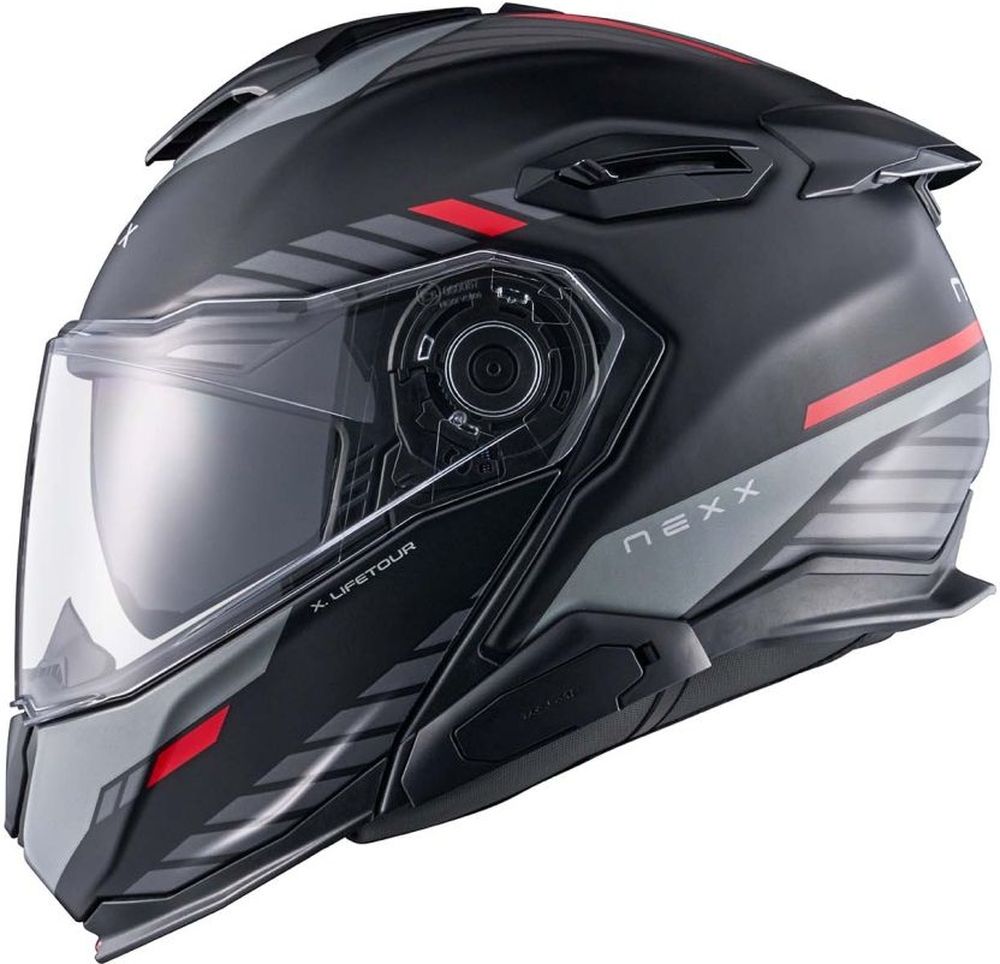 NexxMotorradCrosshelmHelmetXLifetourGlobeMt28991Black-Red-XXL