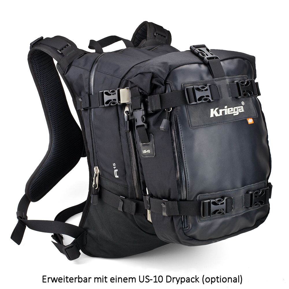 KriegaTascheR15RucksackBlack