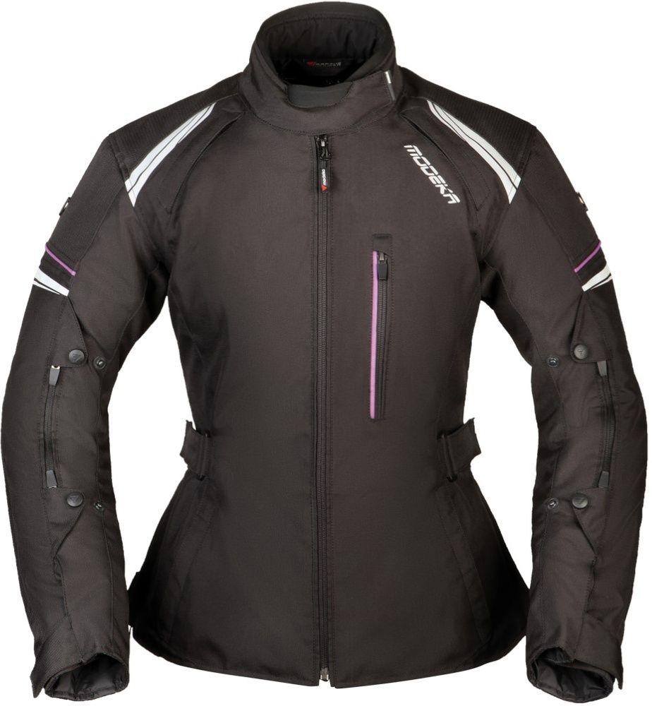 ModekaDamenMotorradJackeViolettaLady084460Schwarz-34