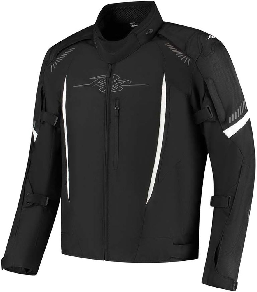 RustyStitchesMotorradJackeJackPete68372Black-White-S48