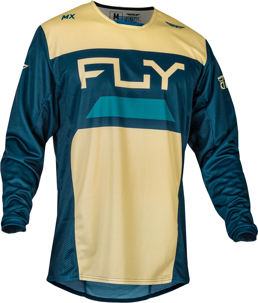 FlyRacingOffroadShirtMX-JerseyKinetic70211ReloadIvory-Navy-Cobalt-S