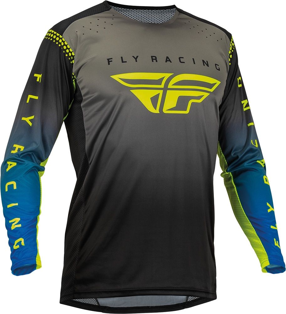 FlyRacingOffroadShirtMX-JerseyLite70200GreyBlueHi-Vis-S