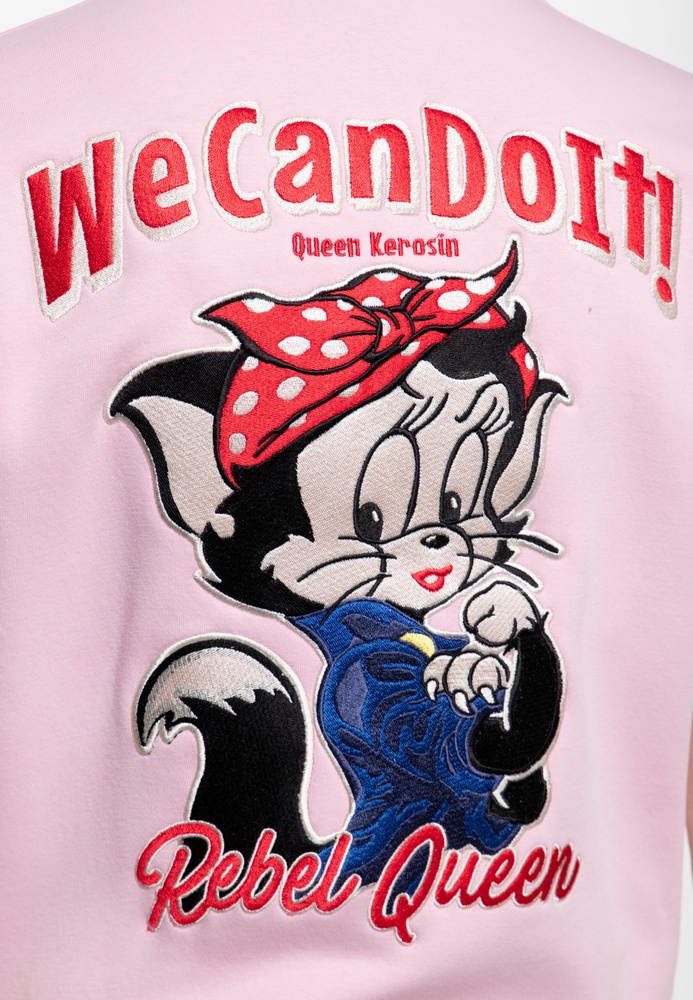 QueenKerosinDamenCollegeSweatJackeWeCanDoItQKU44003