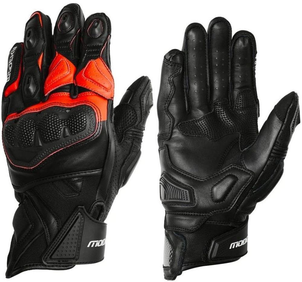 ModekaMotorradHandschuhSporthandschuhEvoxShort072170SchwarzRot-10