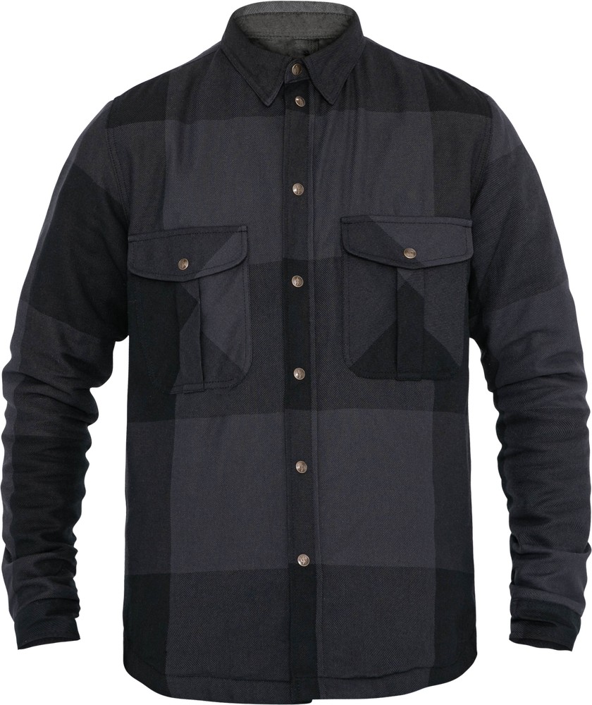 JohnDoeMotorradHemdMotoshirtGreyBlackBigBlock-XXL