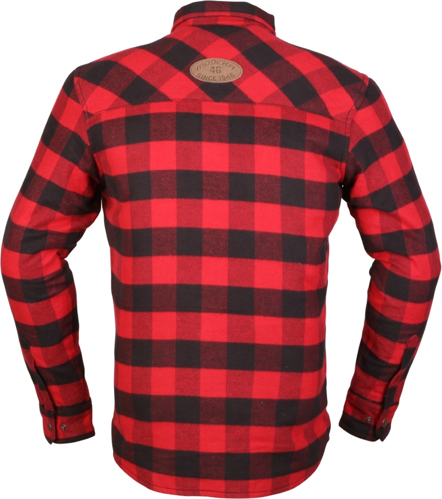 ModekaMotorradFlanellhemdNooner086780RotSchwarz-3XL