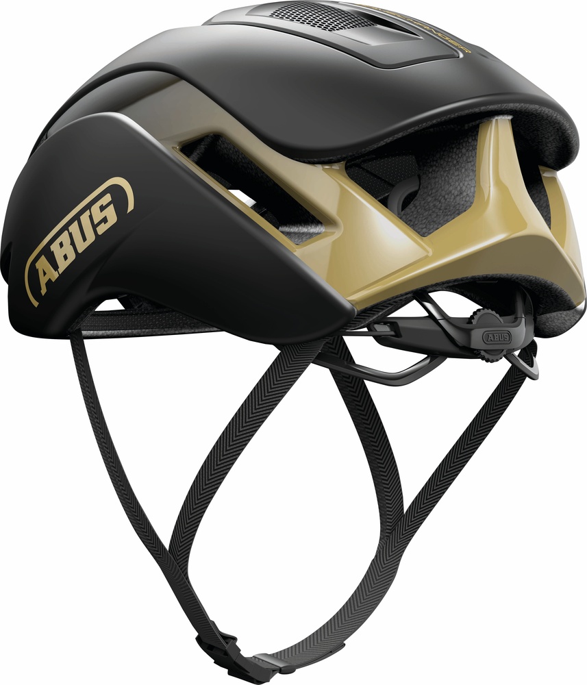 ABUSRoadFahrradhelmGAMECHANGER2098027BlackGold-L