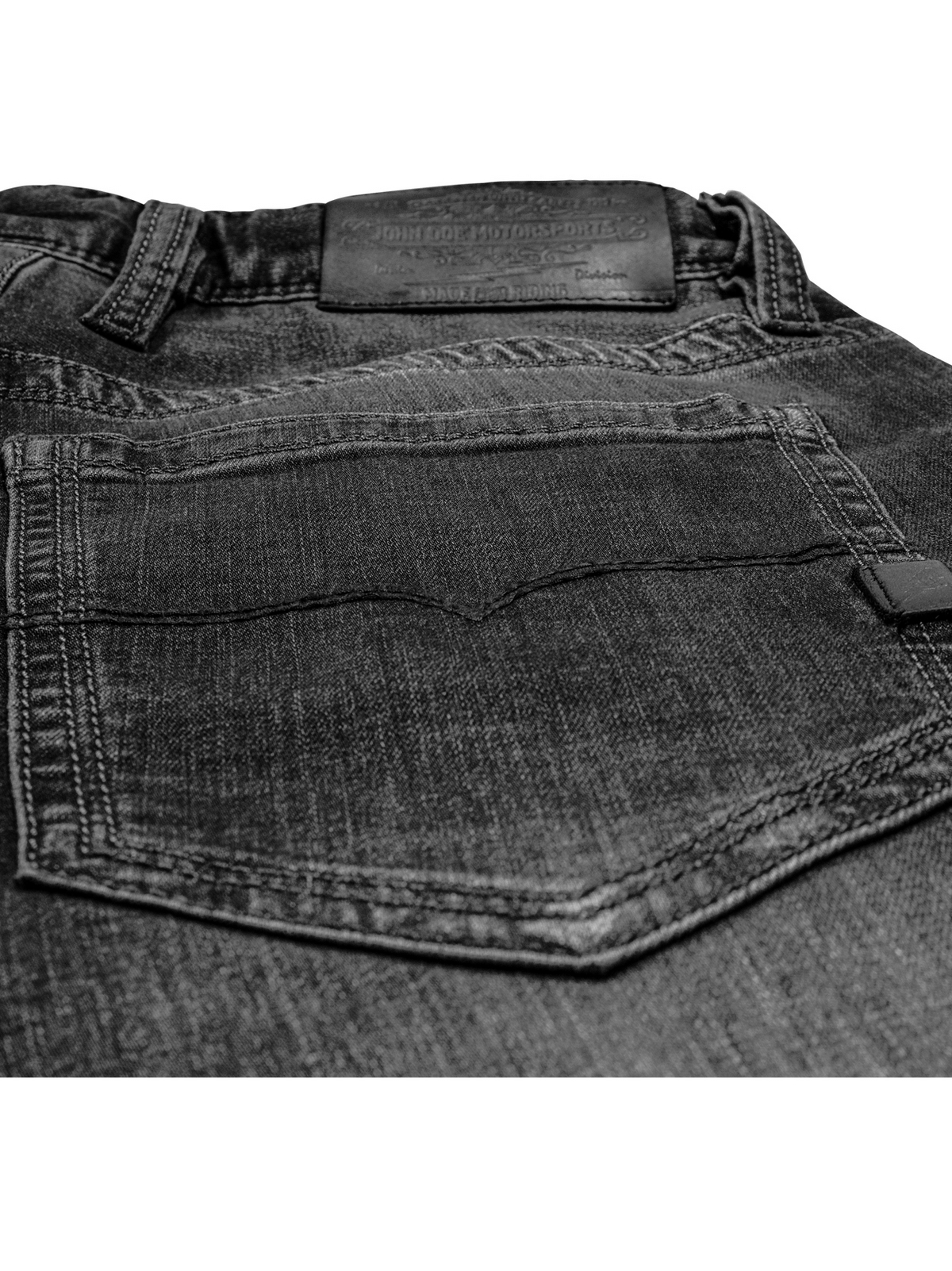 JohnDoeMotorradHoseJeansDenimKamikazeJeansBlack-W28-L32