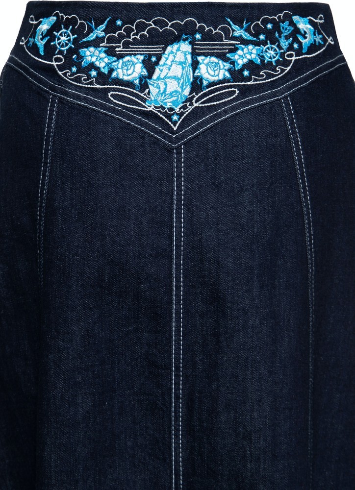 QueenKerosinDamenDenimSwingRockDenim